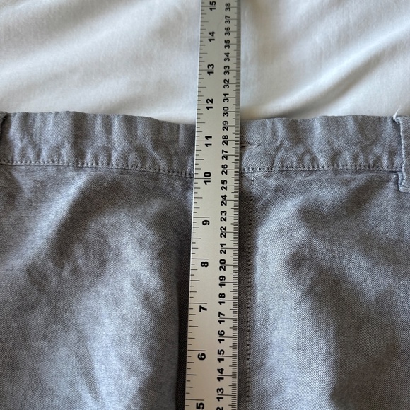 Haggar Men's 40 Lightweight Linen Blend Chino Walking Shorts‎ Gray Golf Preppy - Picture 12 of 15